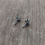 Earrings new, silver color
