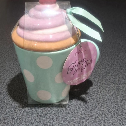 Next Novelty Cupcake Mug with Lid new ceramic cup