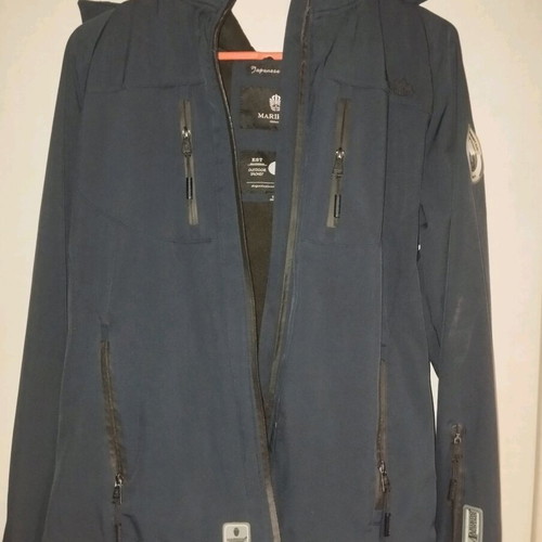 Marikoo jacket like new, black and blue, size S