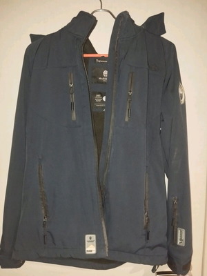 Marikoo jacket like new, black and blue, size S