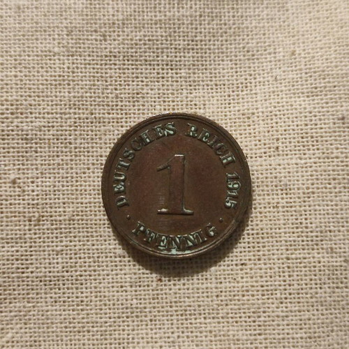 German coin 1915 used