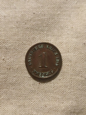 German coin 1915 used