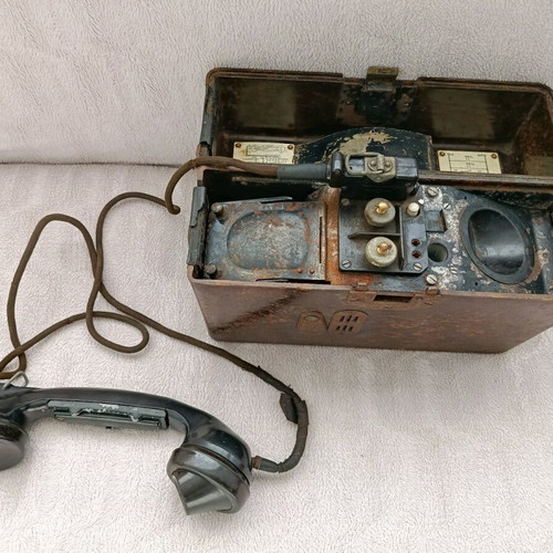 German military field telephone used