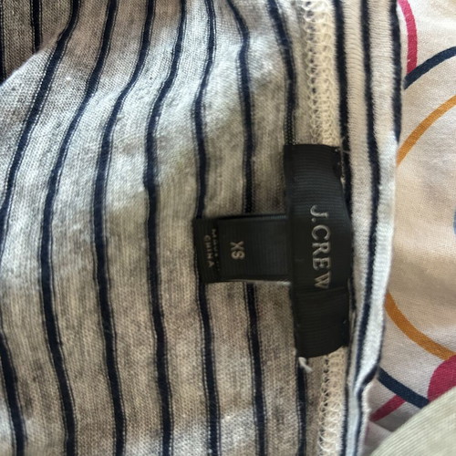 J.CREW striped blouse used, gray and blue, size XS