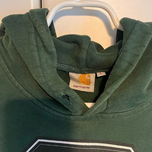 Carhartt hoodie size L very good condition, green
