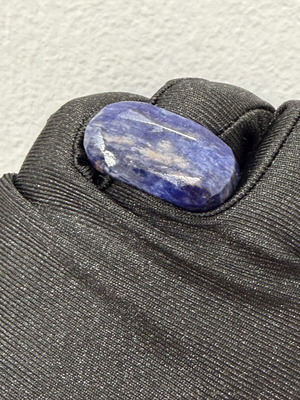 Lapis Lazuli ring carved from natural stone, new