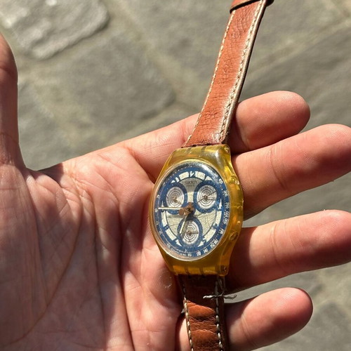 Swatch Chronograph SCN107 Honey Tree vintage watch 1993