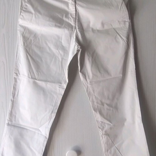 Chino pants Diana Gallesi like new, white, size S