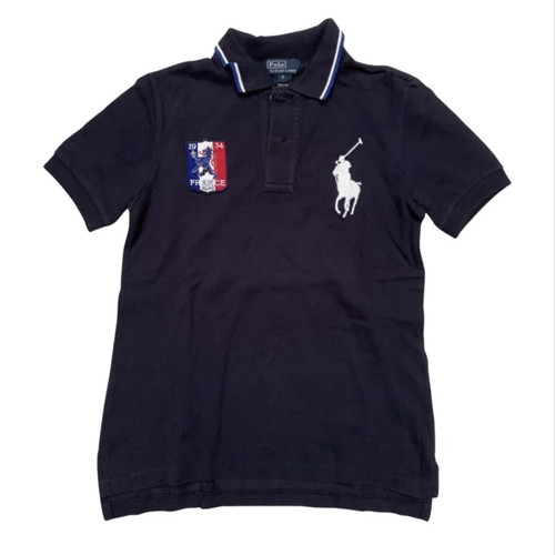 Ralph Lauren polo cotton t-shirt like new, size 7 years, blue