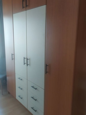 Τετράφυλλη custom ντουλάπα βακελίτη με πατάρι, σαν καινούργιο