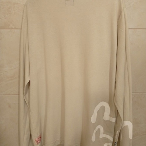 Evisu Evisemen long sleeve T-shirt, beige, size L