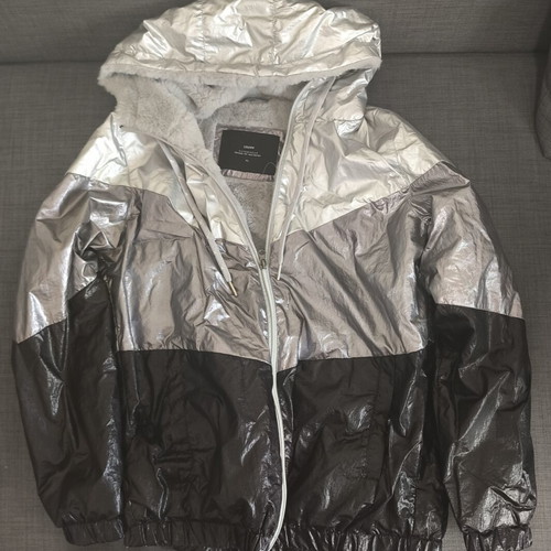 Hooded jacket with soft fur inside, like new, Cropp