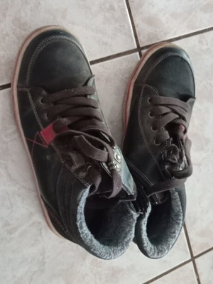 Boys' black boots size 37 like new shoes