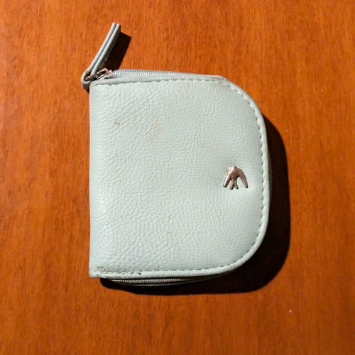 Accessorize coin wallet used, small, blue