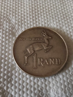 Νόμισμα 1 Rand Suid Afrika 1966 ασημένιο 830, συλλεκτικό σπάνιο