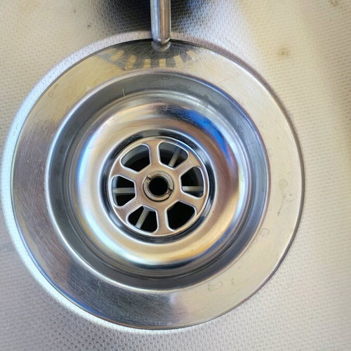 Νεροχύτης κουζίνας διπλός inox μεταχειρισμένος, 80x50cm