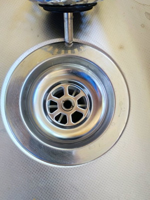 Νεροχύτης κουζίνας διπλός inox μεταχειρισμένος, 80x50cm