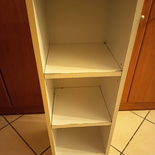 Shelf used, small wooden shelving unit
