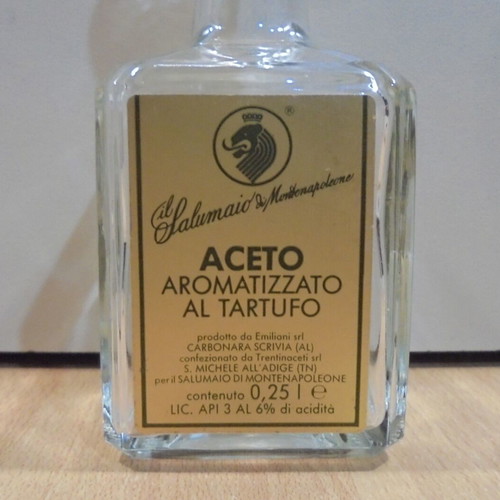 Old Italian glass vinegar bottle used