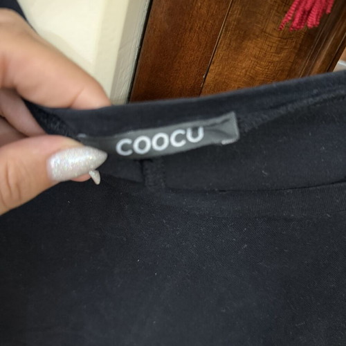 Cotton blouse, black