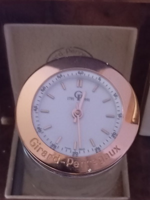 Girard-Perregaux anniversary table clock with green onyx ball