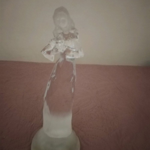 Decorative transparent figurine used 20cm vintage