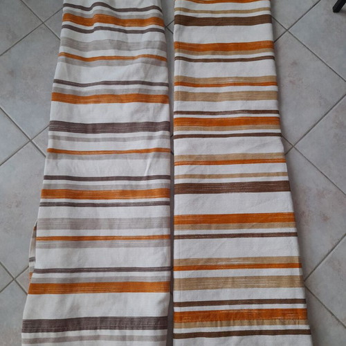Curtains for window set of 2 like new, thin chenille fabric