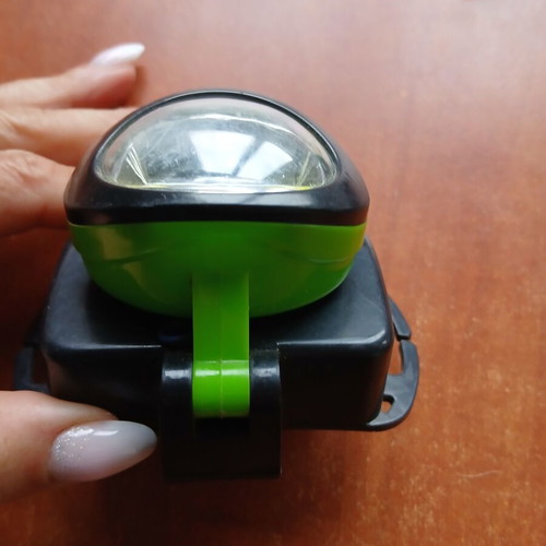 Bicycle light with battery used
