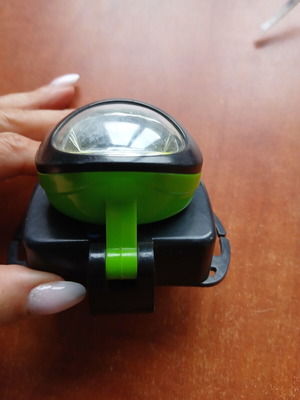 Bicycle light with battery used