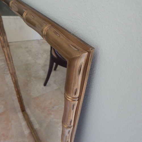 Bronze mirror used, old, 64x96 cm