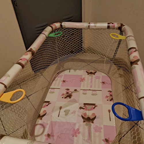 Playpen bed used, girls' design