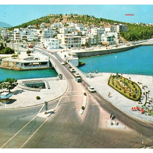 Collectible postcards used, pack of 4, 1965-1980