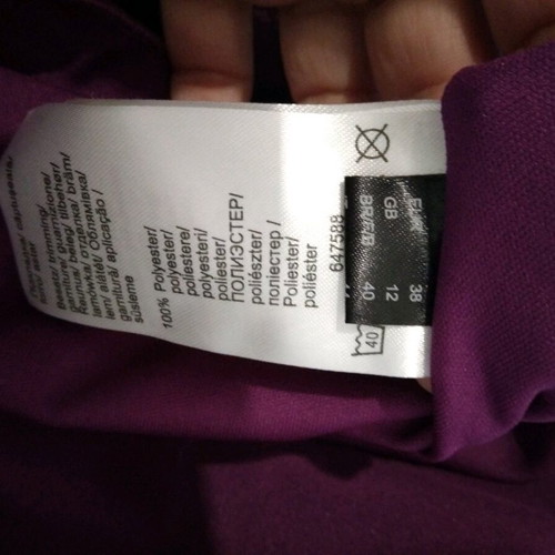 Bonprix evening dress L like new, black and purple