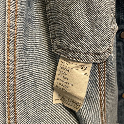Benetton denim dress coat like new, size XXS