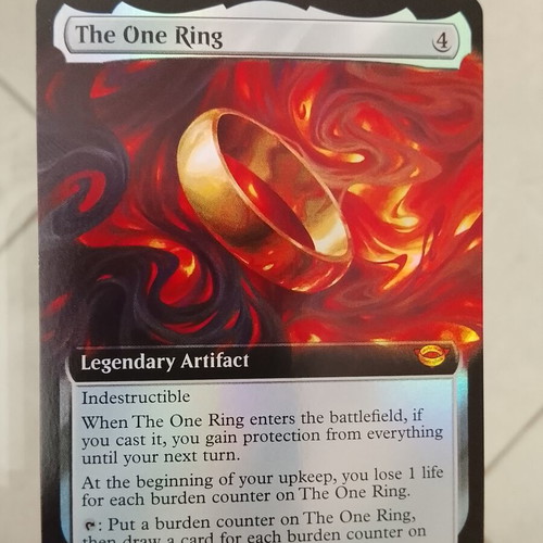 The One Ring MTG collectible card, new, foil edition