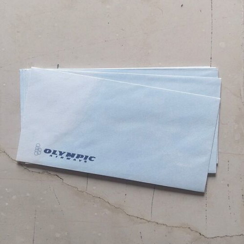 Olympic Airways collectible used, A4 folder with logo and stationery set