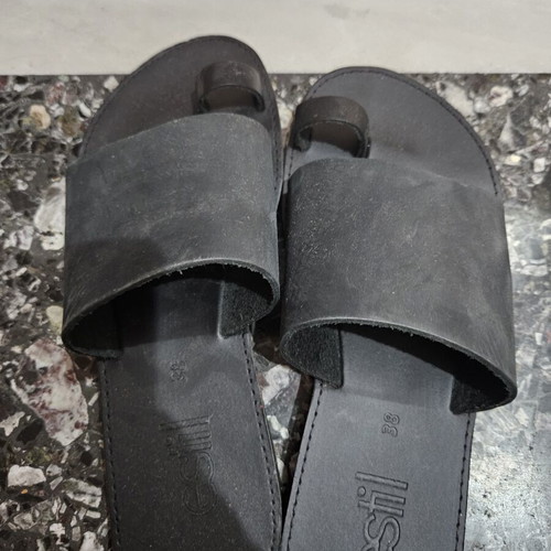 Estil black slippers like new, size 38