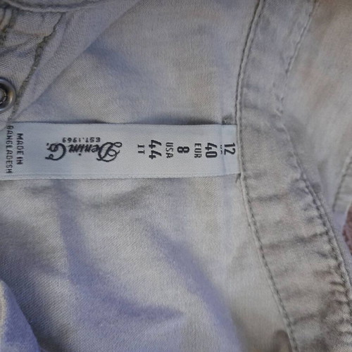 Denim shirt like new, gray, size L