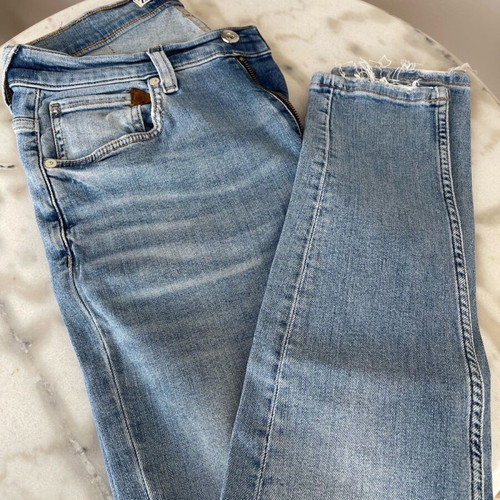 Zara men's denim pants used, light blue