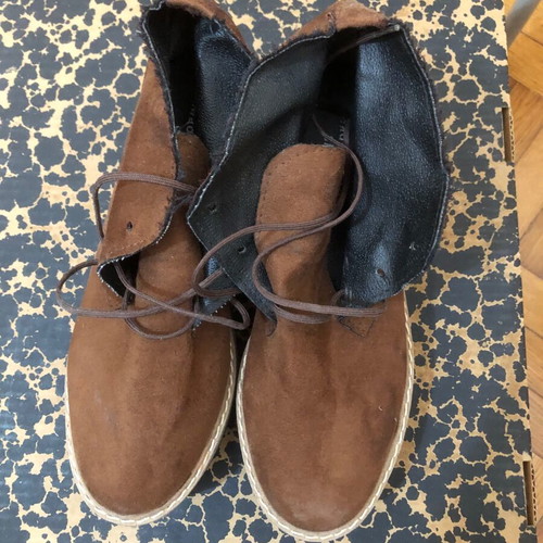 Brown platform ankle boots size 37 used