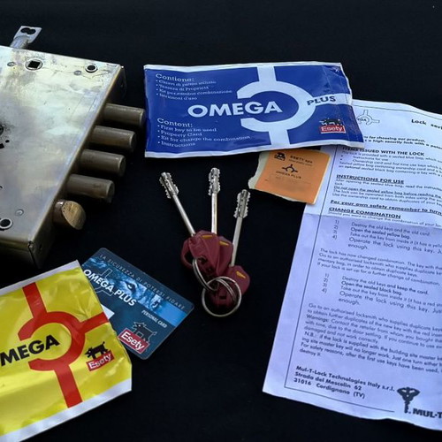 Esety Omega Plus security lock used for armored door