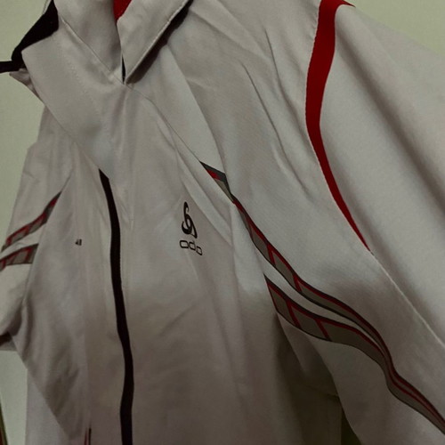 Odlo windproof vintage women's jacket used, gray, size S