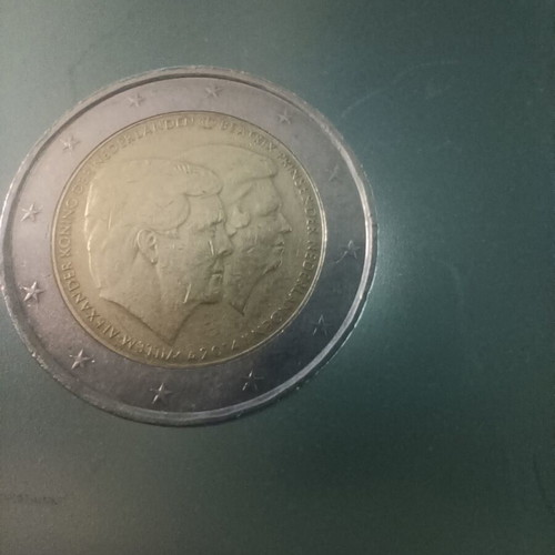 Nederland 2 euro 2014 coin used, portrait circ