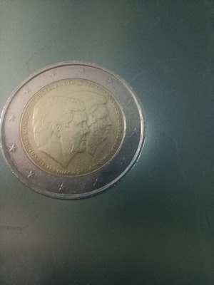 Nederland 2 euro 2014 coin used, portrait circ