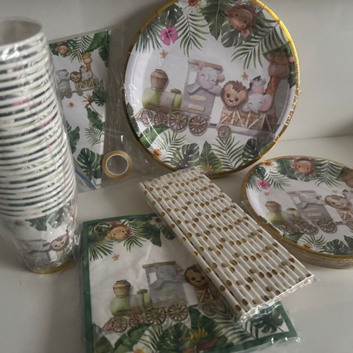 Jungle birthday set new for 25 people