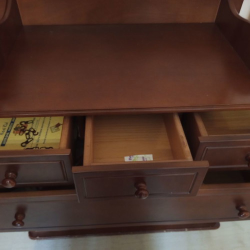 Changing dresser used, walnut shade