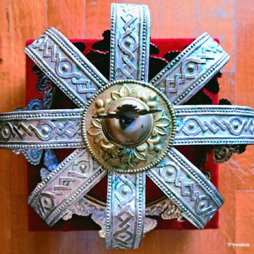 Russian Wedding Crowns used, two bridal crowns from 19th century