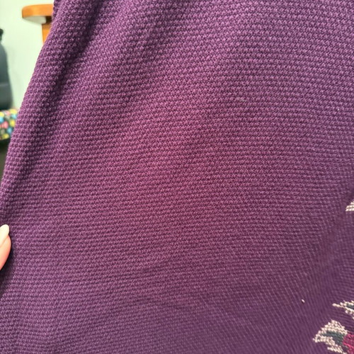 Knitted burgundy blouse dress with flowers new
