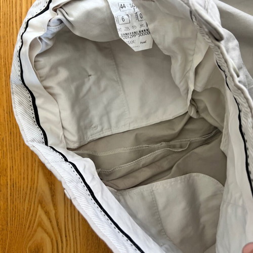 Glou fabric pants size S, like new, beige and gray