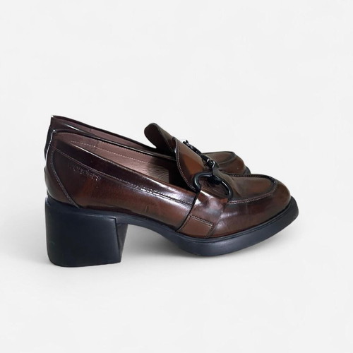 Wonders leather loafers with heel like new, size 36